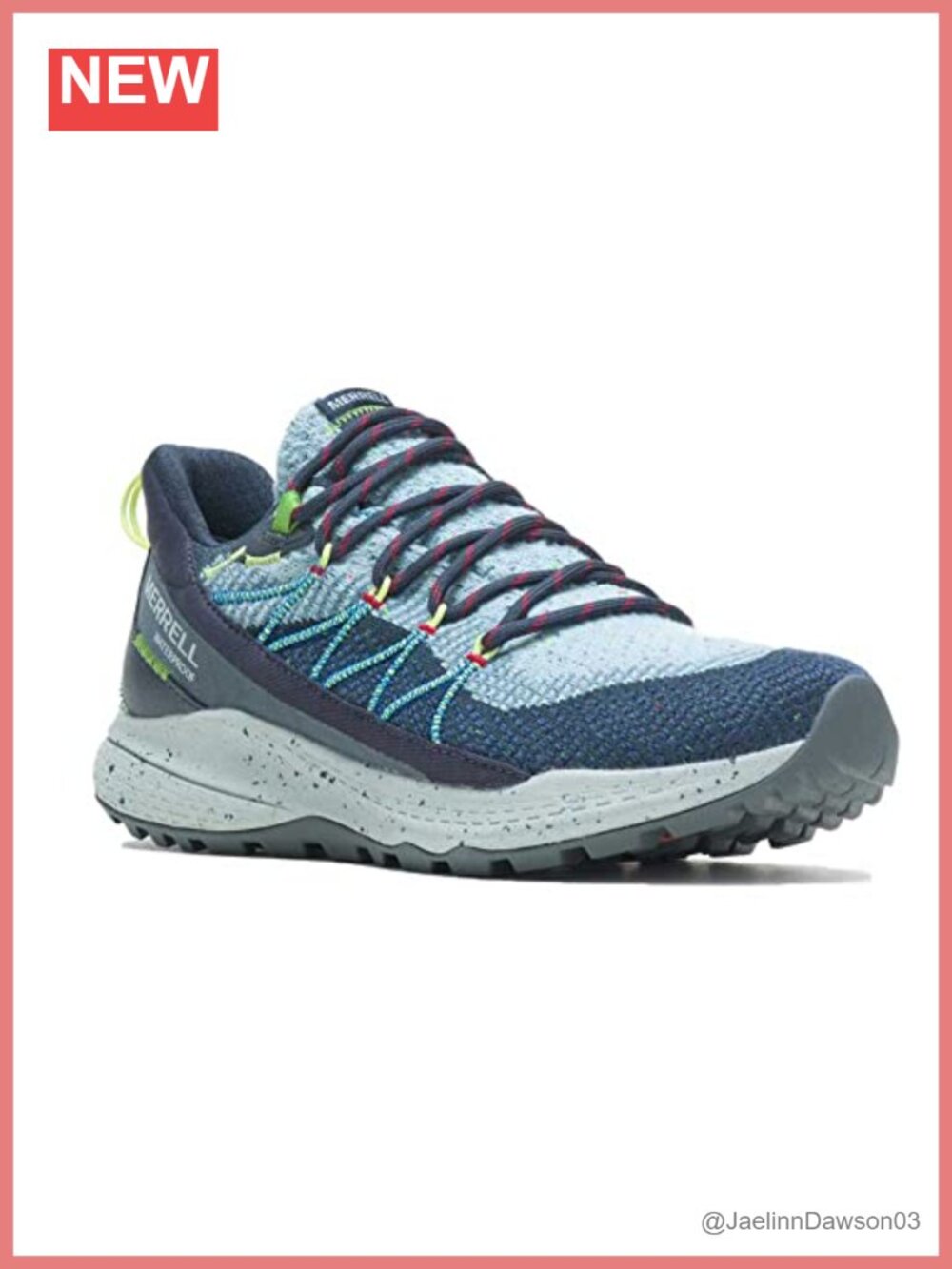Waterproof Pull-On Hiking Trail Shoes Bump Toe EVA Cushioning Flat